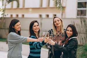 drinking with friends